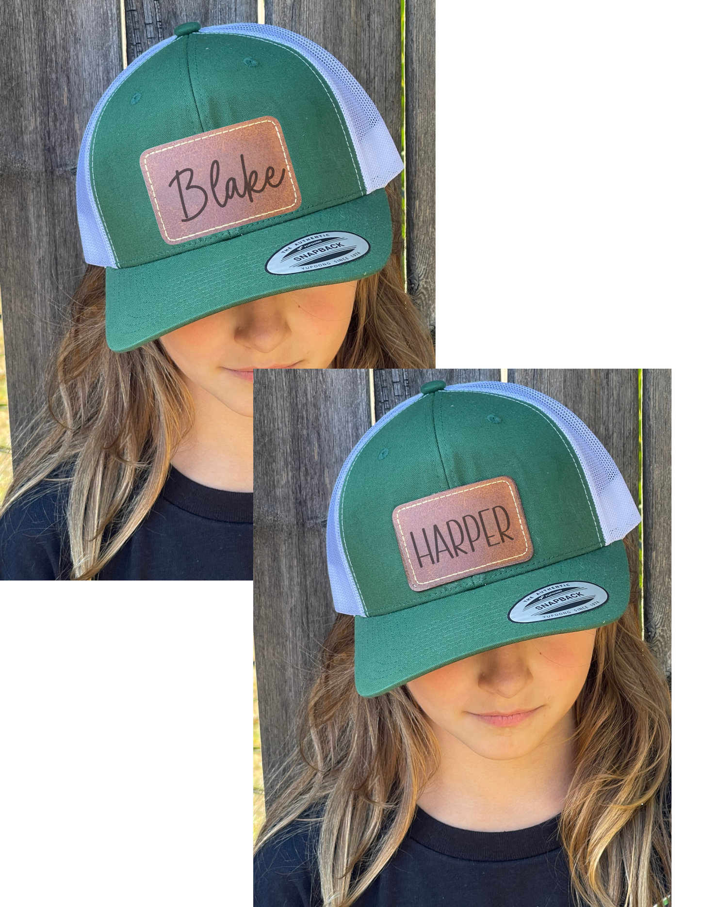 PERSONALIZED Snap Back Hat - Laser Patch