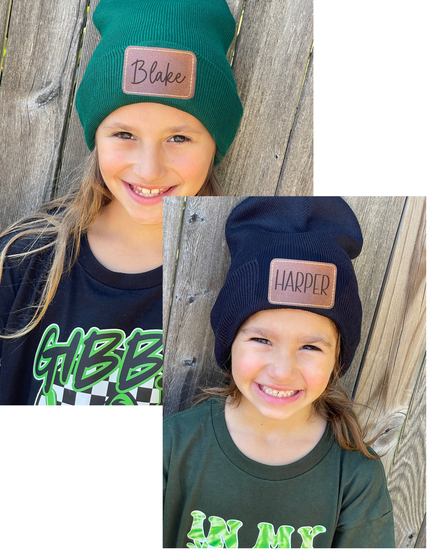 PERSONALIZED Beanie - Laser Patch