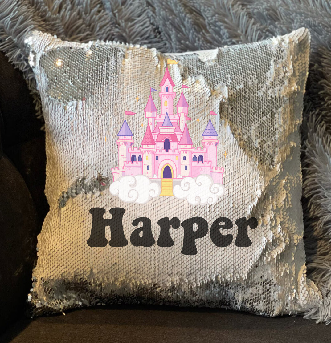 Princess or Unicorn Sequin Flip Pillow