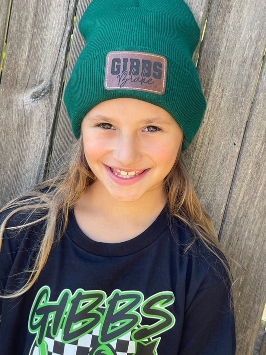 PERSONALIZED Gibbs Beanie - Laser Patch