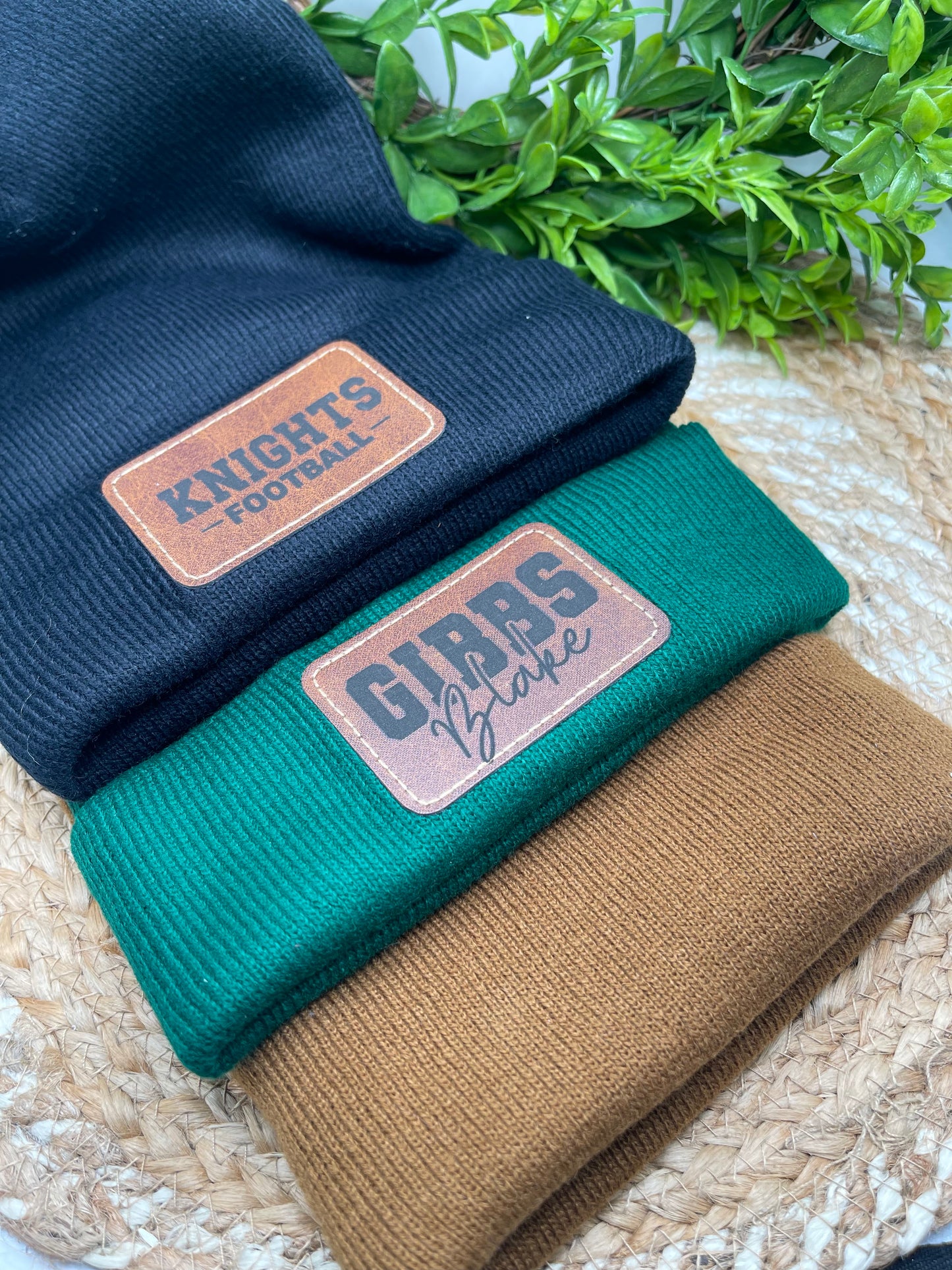 PERSONALIZED Beanie - Laser Patch