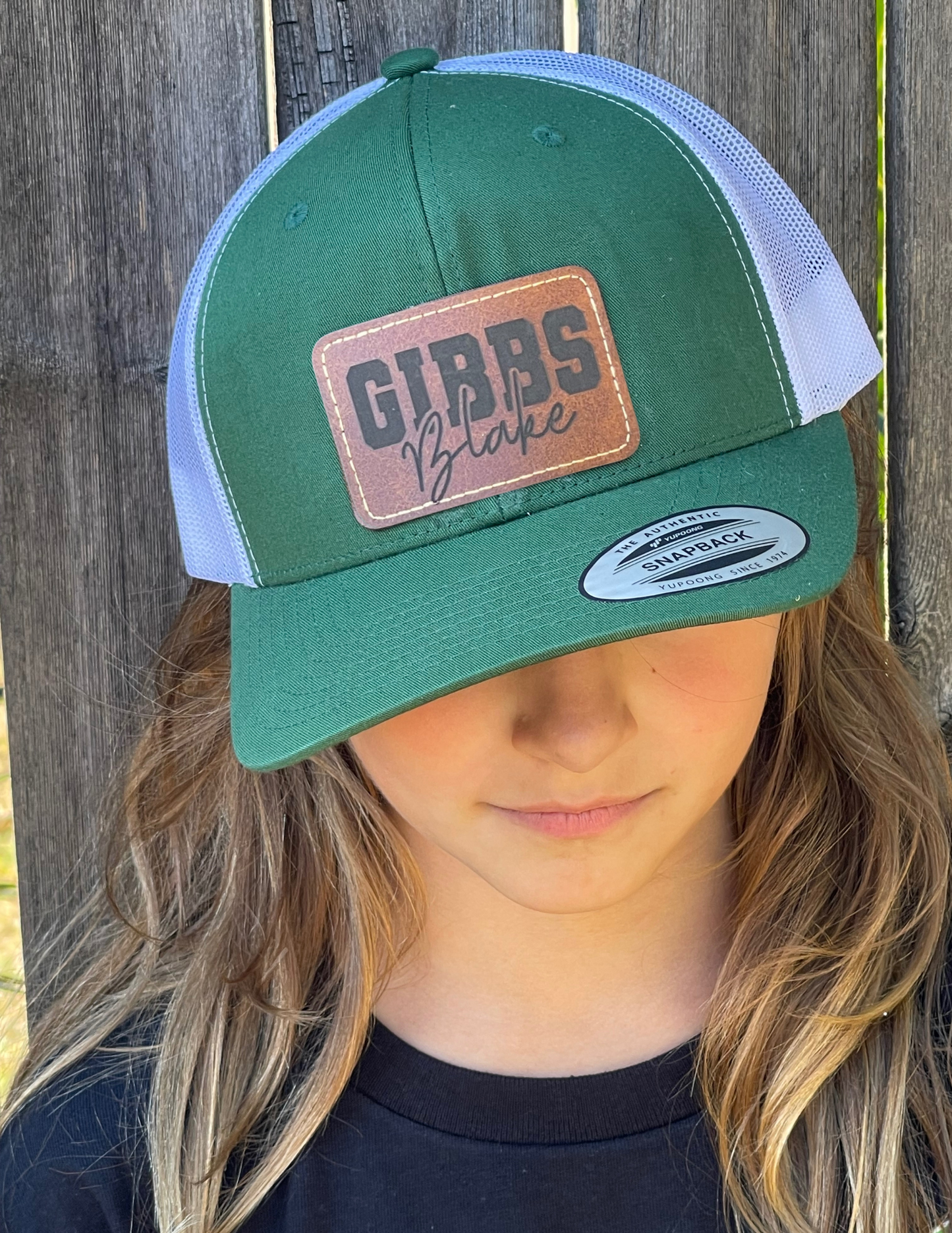 PERSONALIZED Gibbs Snap Back Hat - Laser Patch